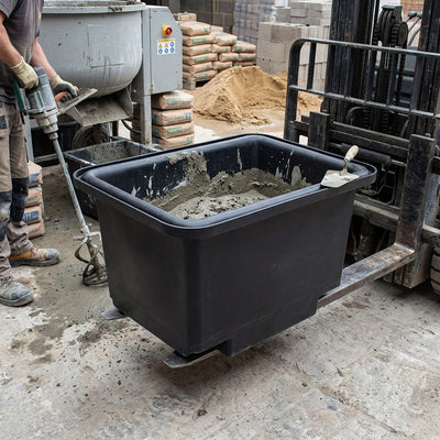 Recycled Plastic 250L Forklift Mortar Tub with UNI Channels