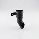 Traditional Aluminium Downpipe Shoe 63mm Diameter — Textured Black