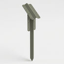 Double Sleeper Pin Straight Bracket 750mm x 2mm Olive Grey (view 2)