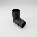 Flush Joint Aluminium Downpipe Bends 63mm Diameter — Textured Black / 92.5 Deg