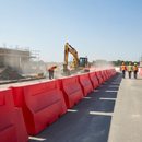 Light Steel Blue Premium 2 Metre Water-Filled Barrier for Road Safety