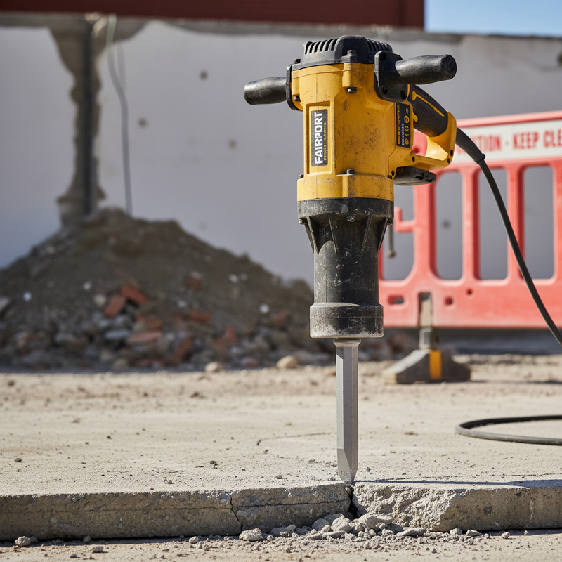 Dark Gray Premium Narrow Chisel Heavy Duty Breaker Steels - Multiple Sizes