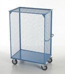 Heavy-duty distribution truck with steel shelves and mesh, blue (view 2)