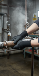 Dark Slate Gray Heavy Duty Thermal Nitrile Coated Work Gloves - 2 Pairs - Various Sizes