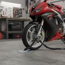 Dim Gray Heavy Duty Motorcycle Security Locking Loop - Bolt Down Installation