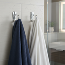 Premium Heavy Duty Single Robe Hooks 2 Pack in Polished Chrome, Brass, Matte Black, Satin Nickel, and White Finishes