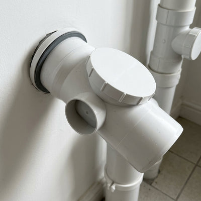 110mm Push Fit Soil Pipe Access, Arctic White