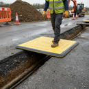 Dim Gray Heavy Duty Trench Cover with Flexi-Edge - 1100mm x 1100mm