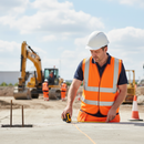 Light Gray Premium Hi-vis Waistcoat/Vest (Pack of 100) - Orange