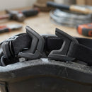 Safety Helmet Strap Clip Set for Secure Accessory Attachment - Black