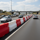 Dim Gray Premium 50mph Crash Tested Water Filled Barrier for Vehicle Containment