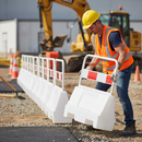 Dark Gray Premium 1 Metre Mini Reflective Safety Panel for Barriers