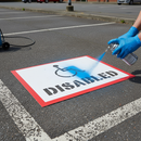 Dim Gray Professional Disabled Stencil Kit - Flexible Polyester for Precision