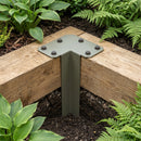 Sleeper Pin Corner Bracket 440mm x 2mm Olive Grey
