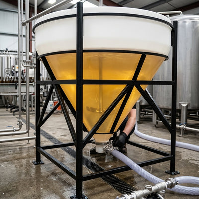 2000L Open Top Cone Tank, 60° Angle, Food Grade Polyethylene