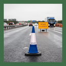 Gray Premium 750mm 2-Piece Traffic Road Cone with High Durability