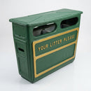 Fire Retardant GRC Closed Top Litter Bin – 168 Litre (view 2)