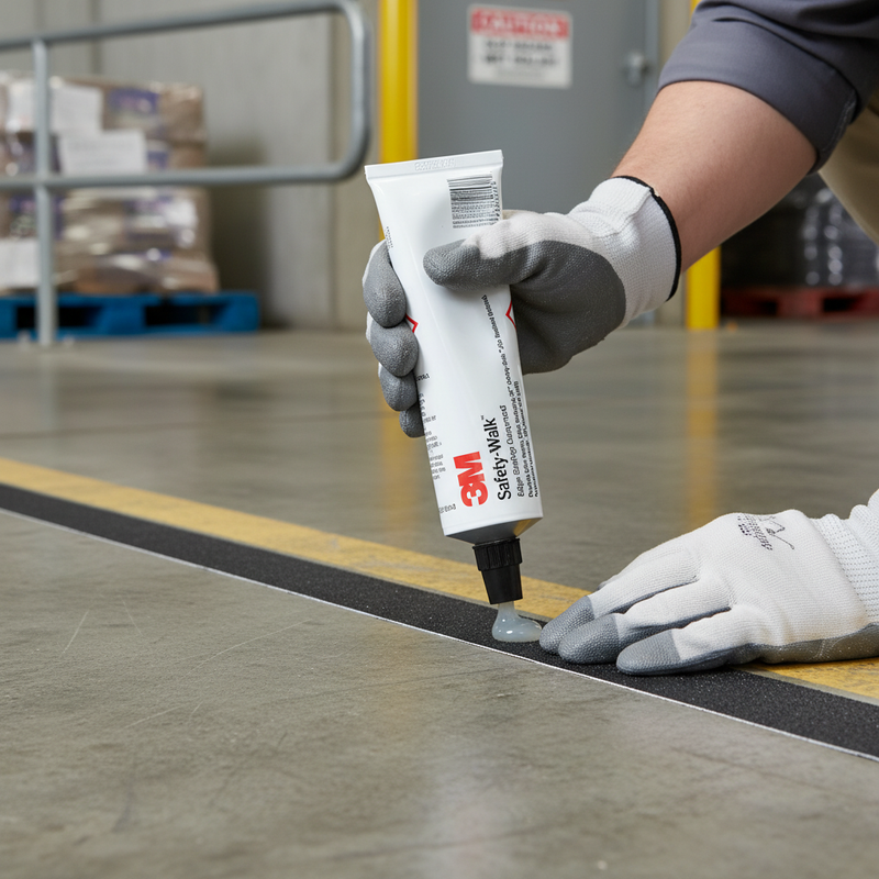 Slate Gray High-Performance Anti-Slip Edge Sealant & Tape Adhesive for Outdoor Use