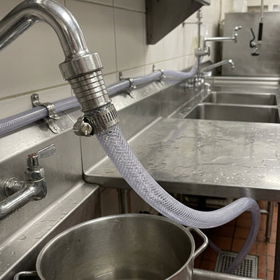 1/2" Clear Reinforced PVC Hose - 12.5mm ID, Sold per Metre