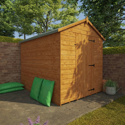 Apex Garden Shed 12mm Shiplap Cladding, 785mm Door