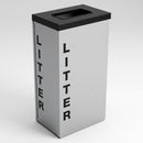 80 litre recycling bin mild steel powder coat (view 2)
