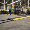 Slate Gray Premium Small Cable and Hose Protection Ramp - Heavy Duty Design