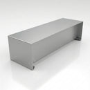 Aluminium Coping Stop End – Secret Fix 75mm — RAL 9006