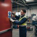 Dark Slate Gray Premium Fire Safety Door Sign - Fire Door Keep Shut Instruction