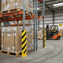 Slate Gray Heavy Duty Steel Pallet Racking Protectors - Right-Angle Profile