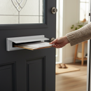 Premium 12-Inch Flushback Letterplate Cover with Draught Excluder for Enhanced Insulation and Weatherproofing