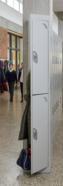 Two-Door School Locker with Cam Lock, 300–450mm Depth