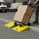 Dim Gray Premium Yellow Kerb Access Ramps - Pack of 2 - 6" Rise