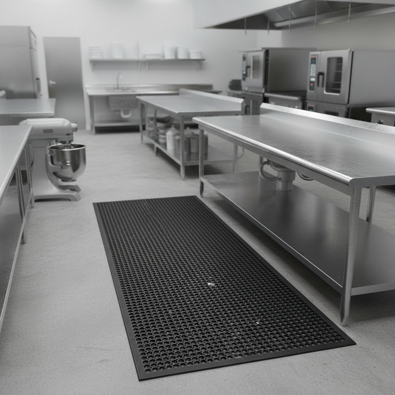 Light Slate Gray Premium Anti-Fatigue Multi-Purpose Mat for Industrial Use