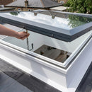 Manual Opening Flat Glass Rooflight - 150mm Upstand