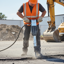 Gray Heavy Duty Paving Breaker with Reduced Vibration and Noise