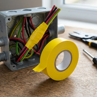 19mm Yellow PVC Electrical Insulation Tape - 20m