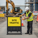 Dark Gray Customizable Premium Rectangular Sign - 1050 x 750mm