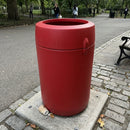 115 litre dome litter bin polyethylene classic style