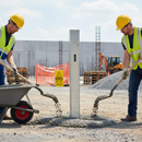 Lavender Premium Heavy Duty Barrier Post 1200mm Tall - C Section Concrete Type for Robust Safety