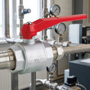 1/2" BSP Female Lever Ball Valve – Plated Brass 54mm