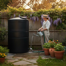 Dark Slate Gray Premium 3000 Litre Non-Potable Cylindrical Water Tank - Heavy Duty