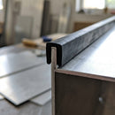 Square Rubber Edge Protector 22x10mm for 3mm Panels - 25m EPDM (view 2)