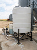 6900 Litre 45-degree cone tank, UV polyethylene, 2" drain