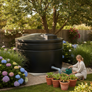 Dark Slate Gray Large Premium 4300 Litre Cylindrical Water Tank - Non-Potable