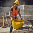 Dim Gray Premium Flexible Tub 56L - Tough and Versatile for Builders and Gardeners