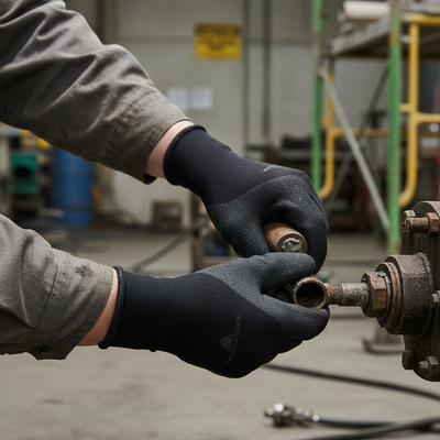 Heavy Duty Thermal Nitrile Coated Work Gloves - 2 Pairs - Various Sizes