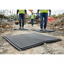 Dark Gray Premium Heavy Duty Non Slip Pedestrian Mat - 1200mm x 800mm x 22mm