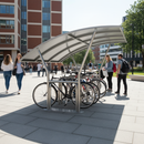 Dark Slate Gray Premium Cycle Shelter 2m - 5m with Galvanised Curved Roof