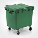 1100 litre standard four-wheeled bin polyethylene (view 2)