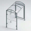 2500mm Square Post Bus Shelter with Poster Case (view 2)
